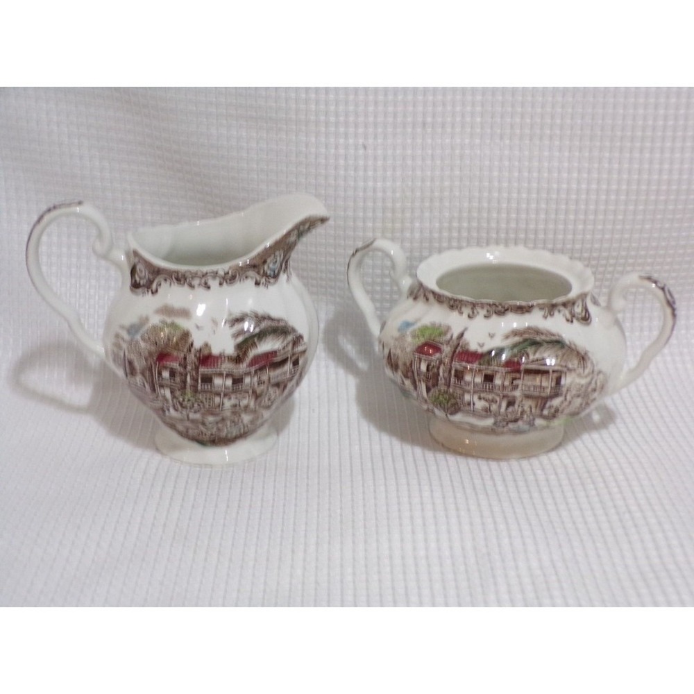 Vintage Heritage Hall Spanish American Hacienda #4411 Creamer & Sugar w/o Lid